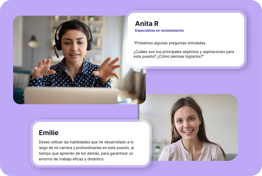 Obtén ayuda experta de reclutadores en cada paso del camino